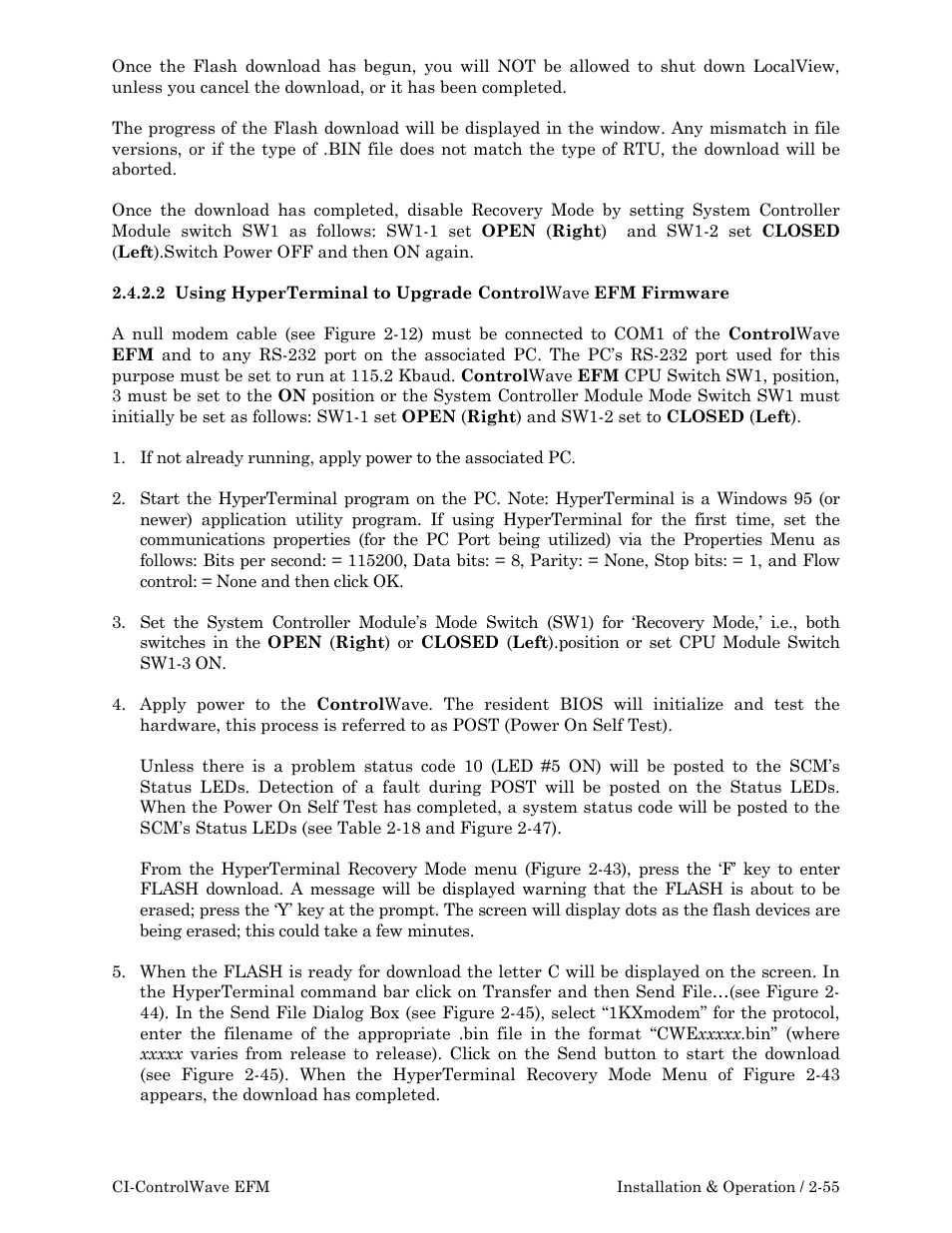 Emerson Process Management ControlWave EFM 3808 User Manual | Page 107 / 306