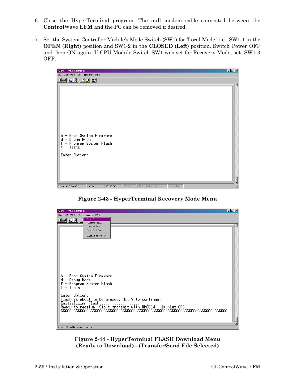 Emerson Process Management ControlWave EFM 3808 User Manual | Page 108 / 306