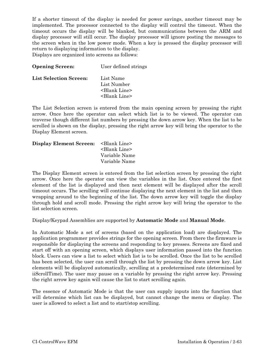 Emerson Process Management ControlWave EFM 3808 User Manual | Page 115 / 306