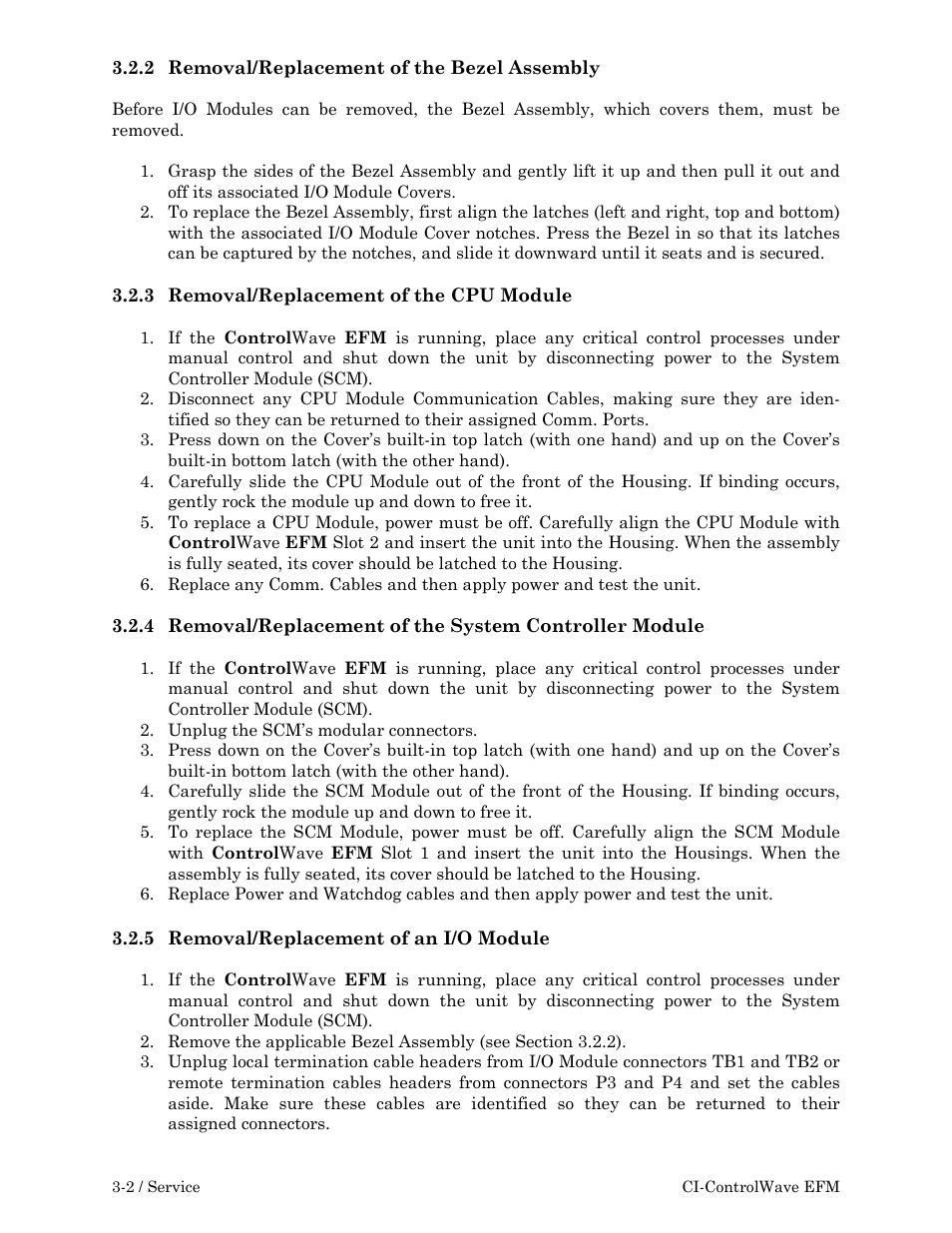 Emerson Process Management ControlWave EFM 3808 User Manual | Page 118 / 306