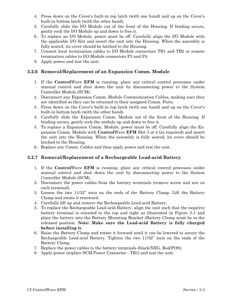 Emerson Process Management ControlWave EFM 3808 User Manual | Page 119 / 306