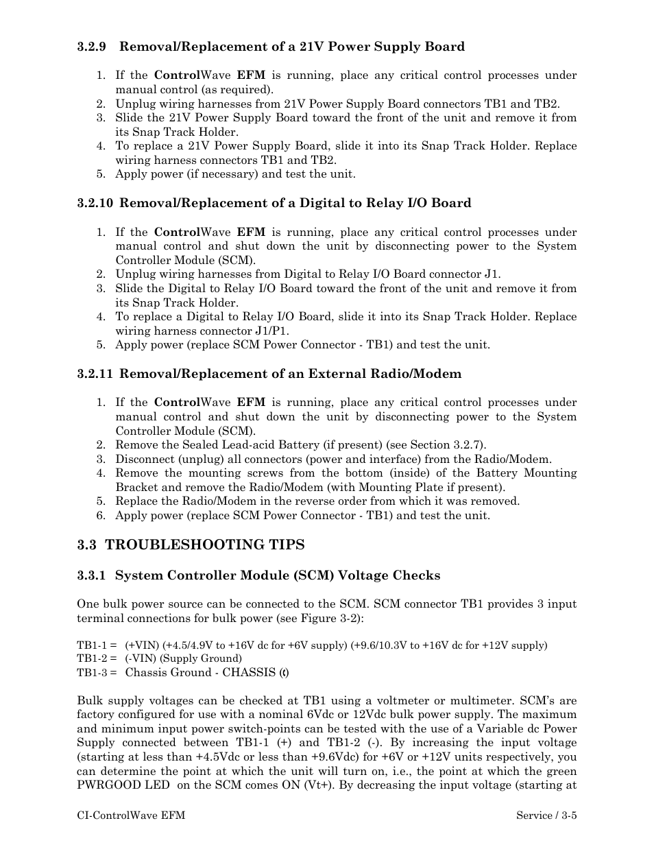 Emerson Process Management ControlWave EFM 3808 User Manual | Page 121 / 306