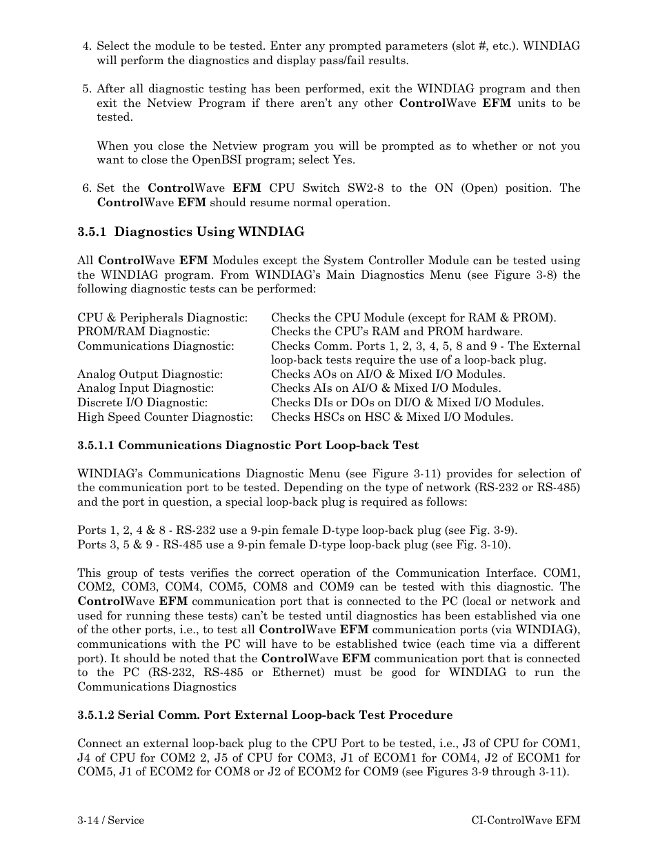 Emerson Process Management ControlWave EFM 3808 User Manual | Page 130 / 306