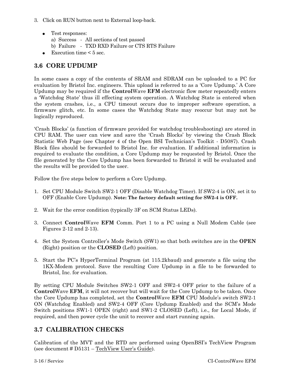 Emerson Process Management ControlWave EFM 3808 User Manual | Page 132 / 306