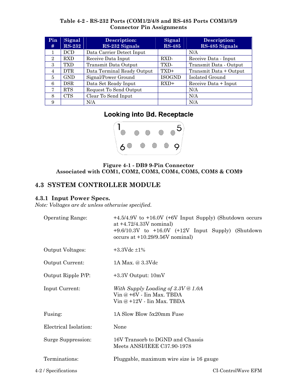 3 system controller module | Emerson Process Management ControlWave EFM 3808 User Manual | Page 134 / 306