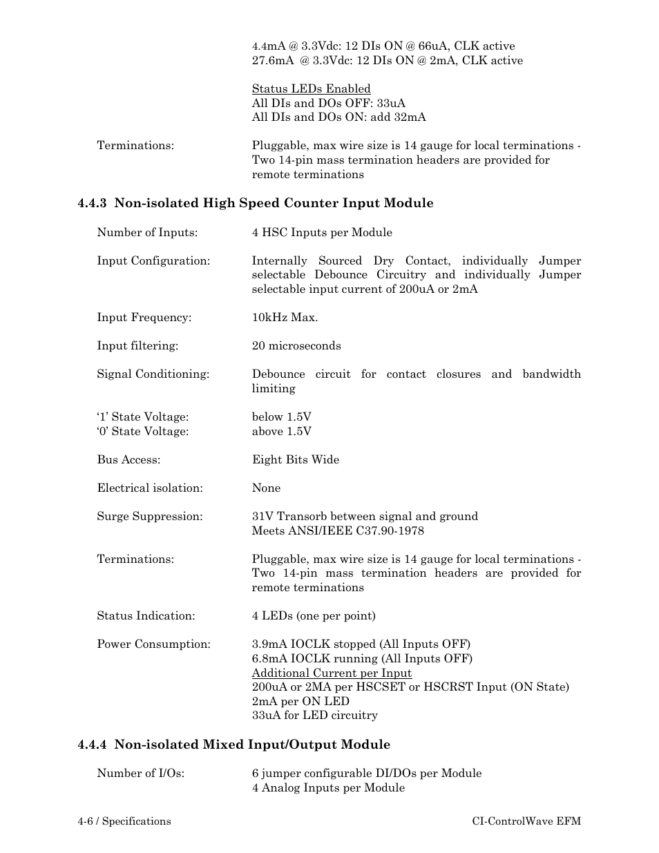 Emerson Process Management ControlWave EFM 3808 User Manual | Page 138 / 306