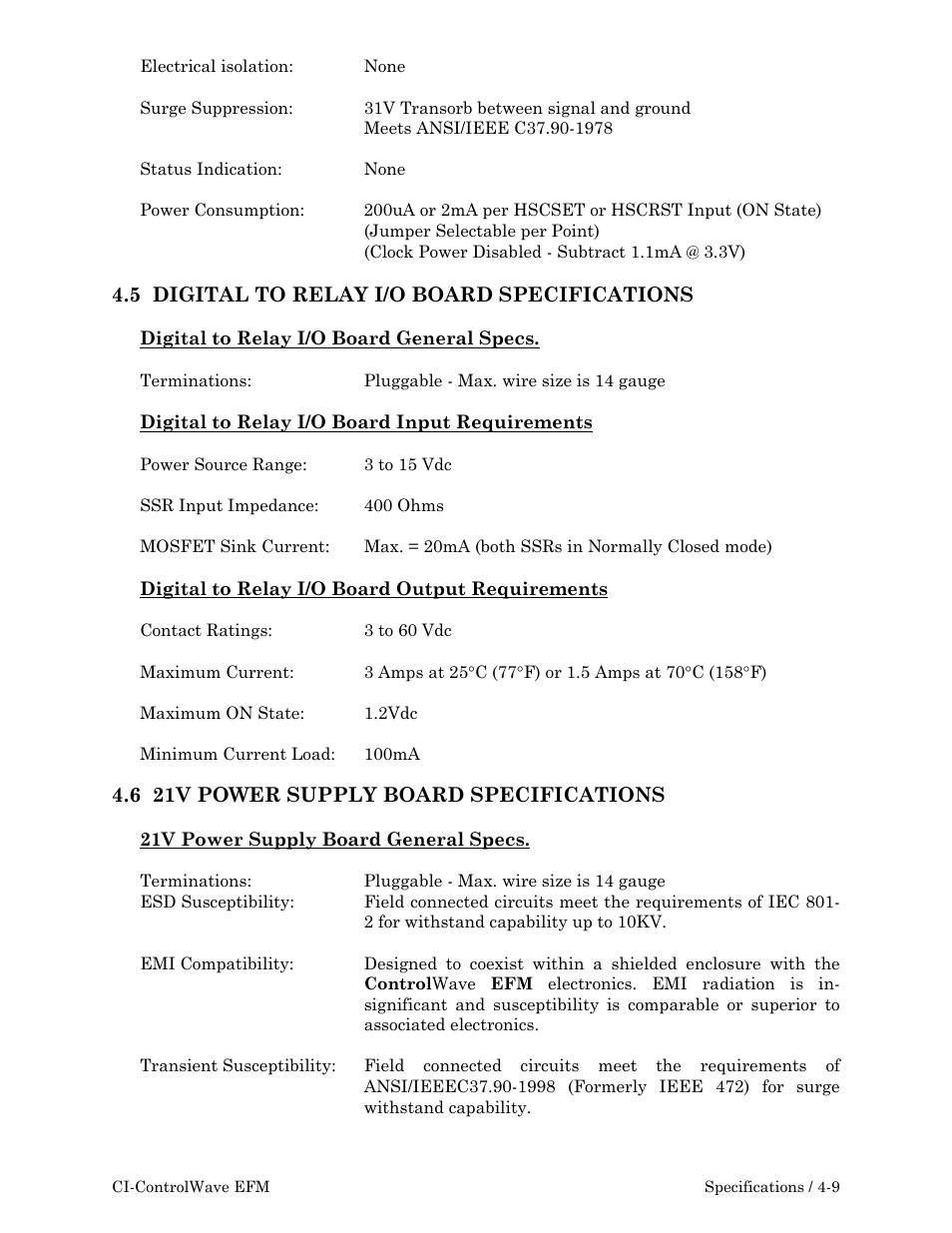 Emerson Process Management ControlWave EFM 3808 User Manual | Page 141 / 306