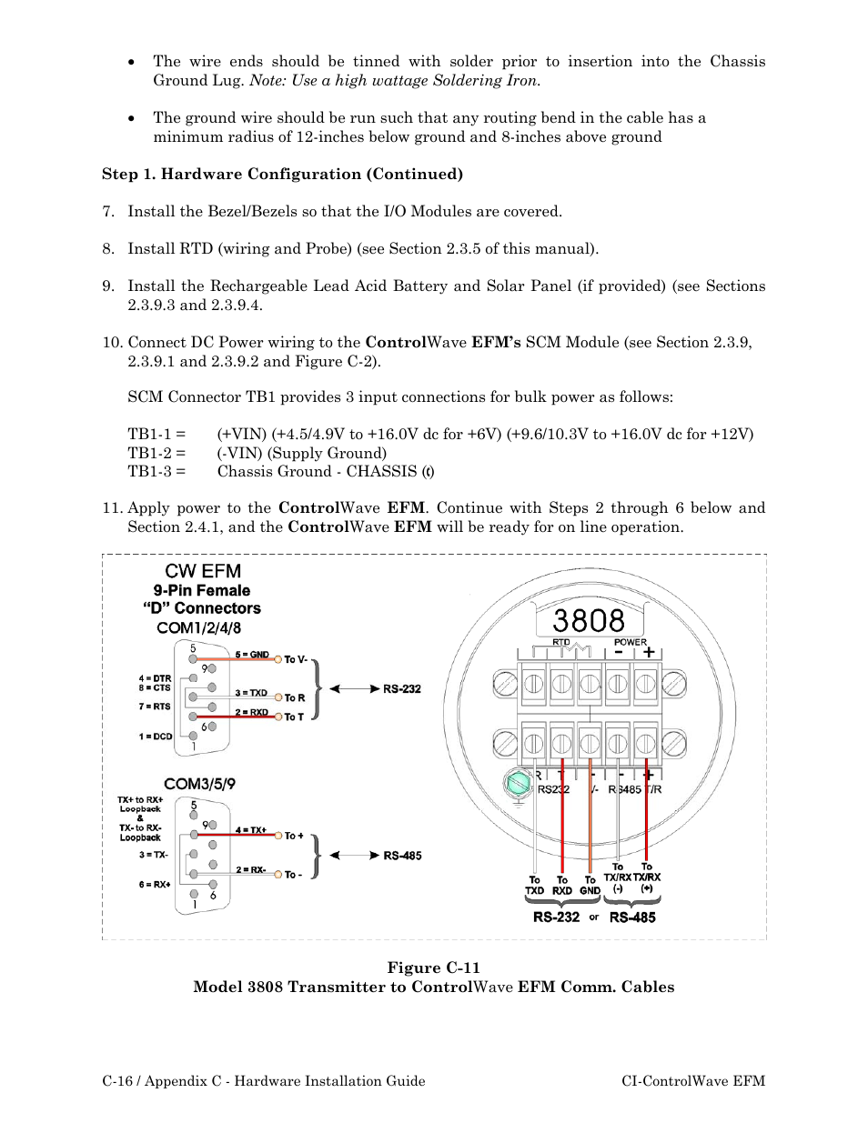 Emerson Process Management ControlWave EFM 3808 User Manual | Page 164 / 306