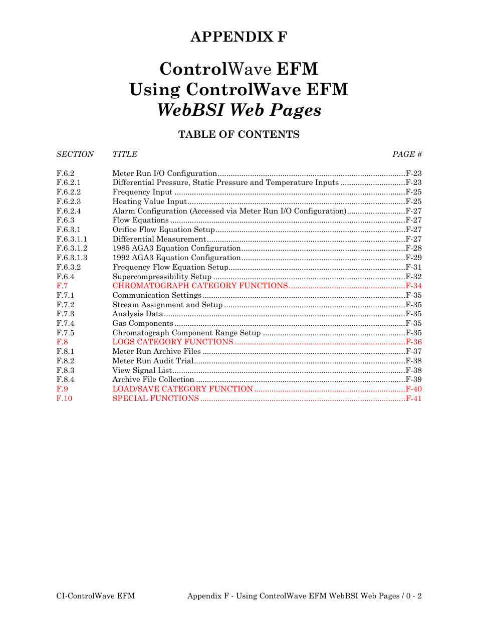 Emerson Process Management ControlWave EFM 3808 User Manual | Page 200 / 306