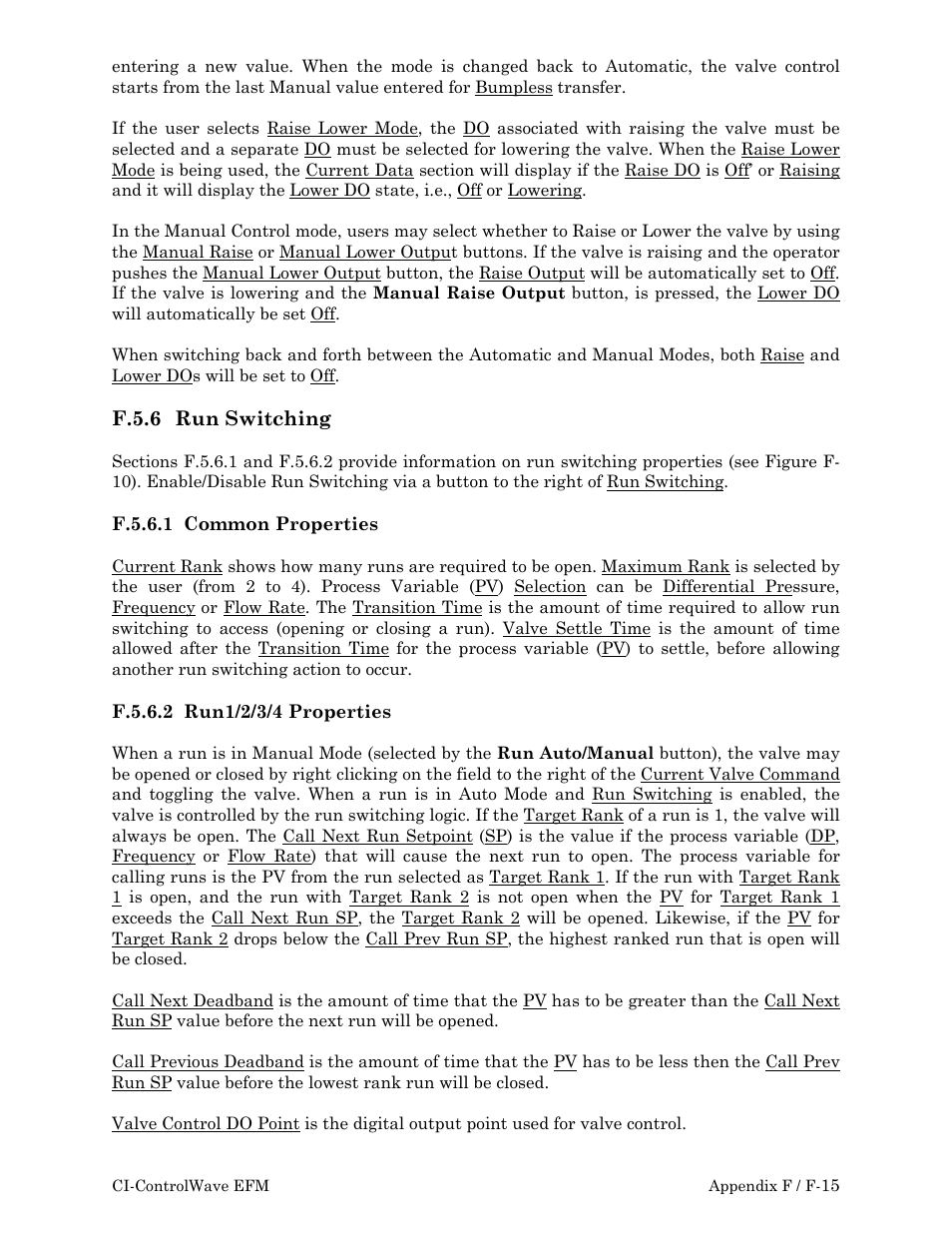 Emerson Process Management ControlWave EFM 3808 User Manual | Page 215 / 306