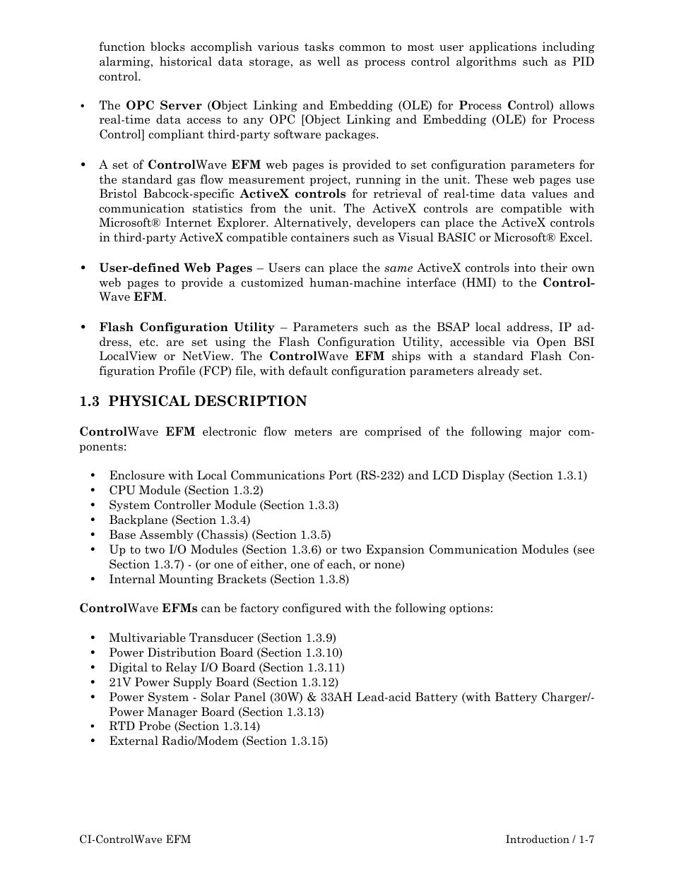 Emerson Process Management ControlWave EFM 3808 User Manual | Page 23 / 306