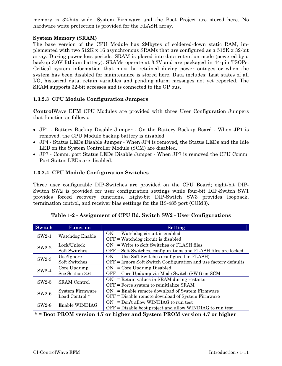 Emerson Process Management ControlWave EFM 3808 User Manual | Page 27 / 306