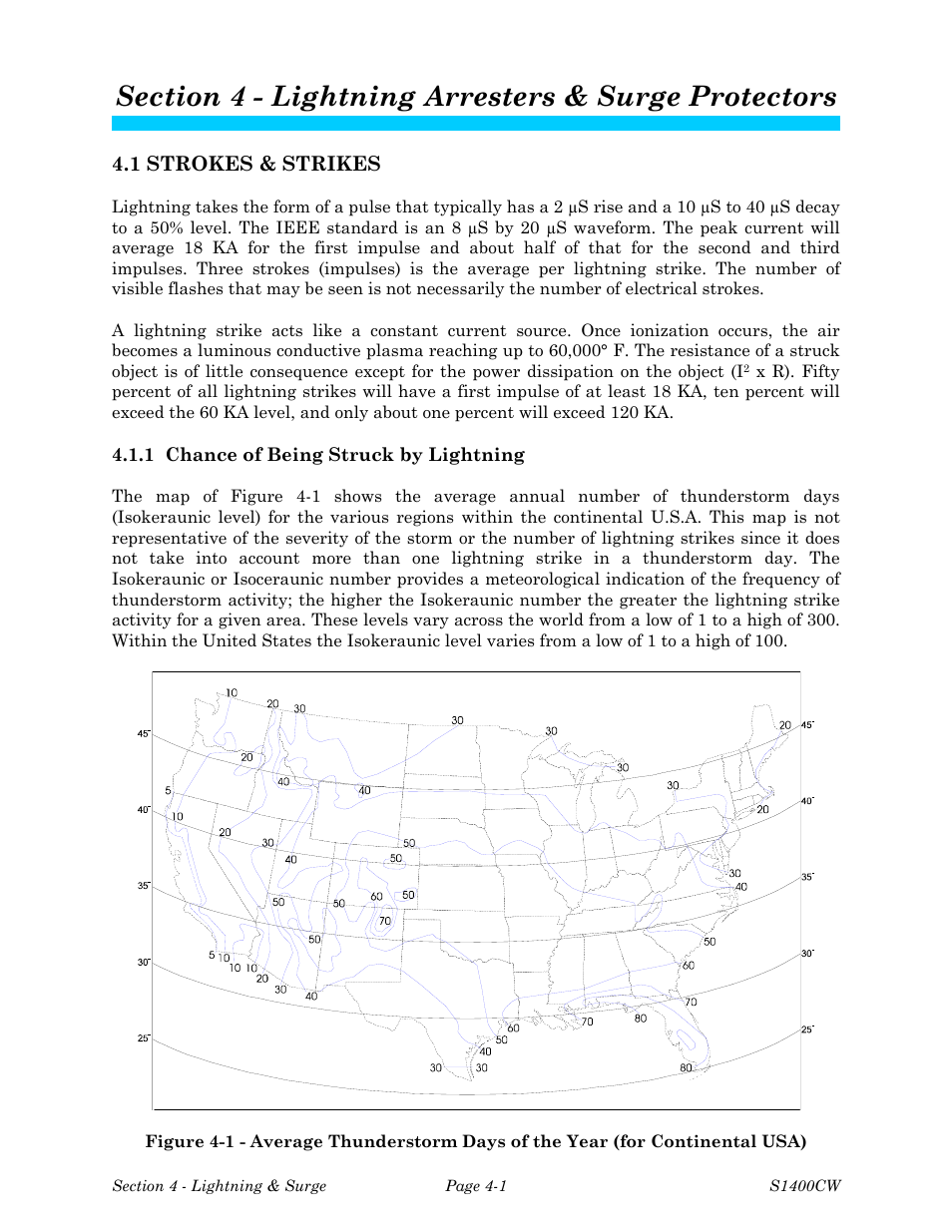 Section 4 - lightning arresters & surge protectors | Emerson Process Management ControlWave EFM 3808 User Manual | Page 279 / 306