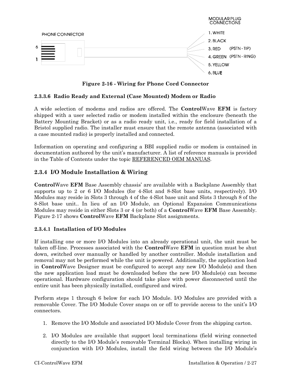 Emerson Process Management ControlWave EFM 3808 User Manual | Page 79 / 306