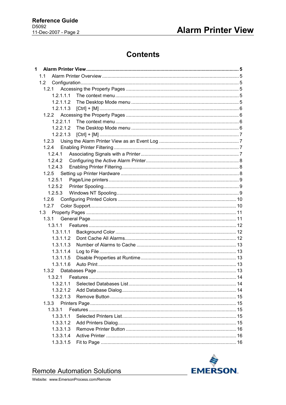 Emerson Process Management D5092 User Manual | Page 2 / 29