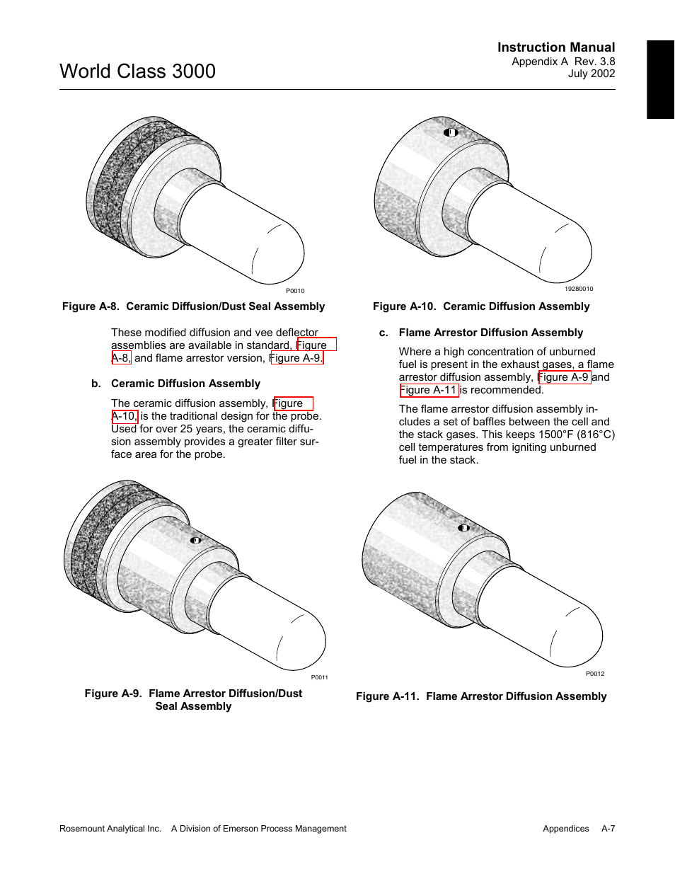 World class 3000, Instruction manual | Emerson Process Management 3000 User Manual | Page 105 / 182