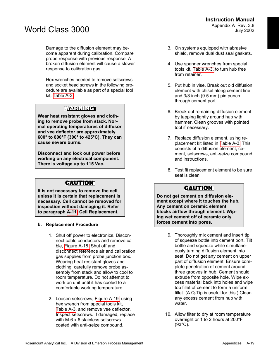 World class 3000 | Emerson Process Management 3000 User Manual | Page 117 / 182