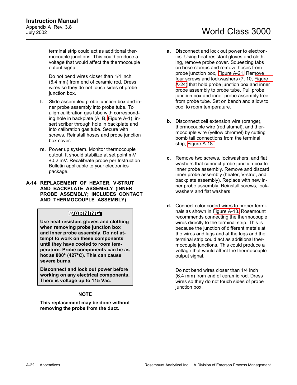 World class 3000 | Emerson Process Management 3000 User Manual | Page 120 / 182