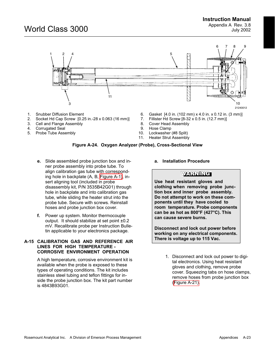 Figure a-24) t, World class 3000, Instruction manual | Emerson Process Management 3000 User Manual | Page 121 / 182