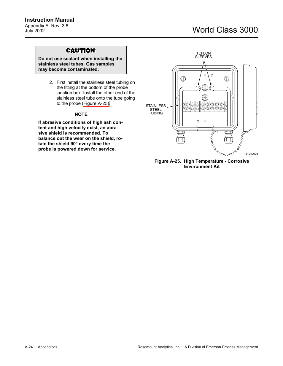 World class 3000, Instruction manual | Emerson Process Management 3000 User Manual | Page 122 / 182