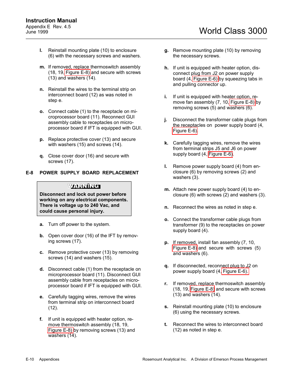 World class 3000 | Emerson Process Management 3000 User Manual | Page 158 / 182