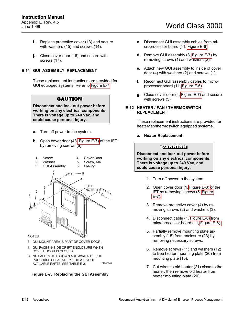 World class 3000, Instruction manual | Emerson Process Management 3000 User Manual | Page 160 / 182