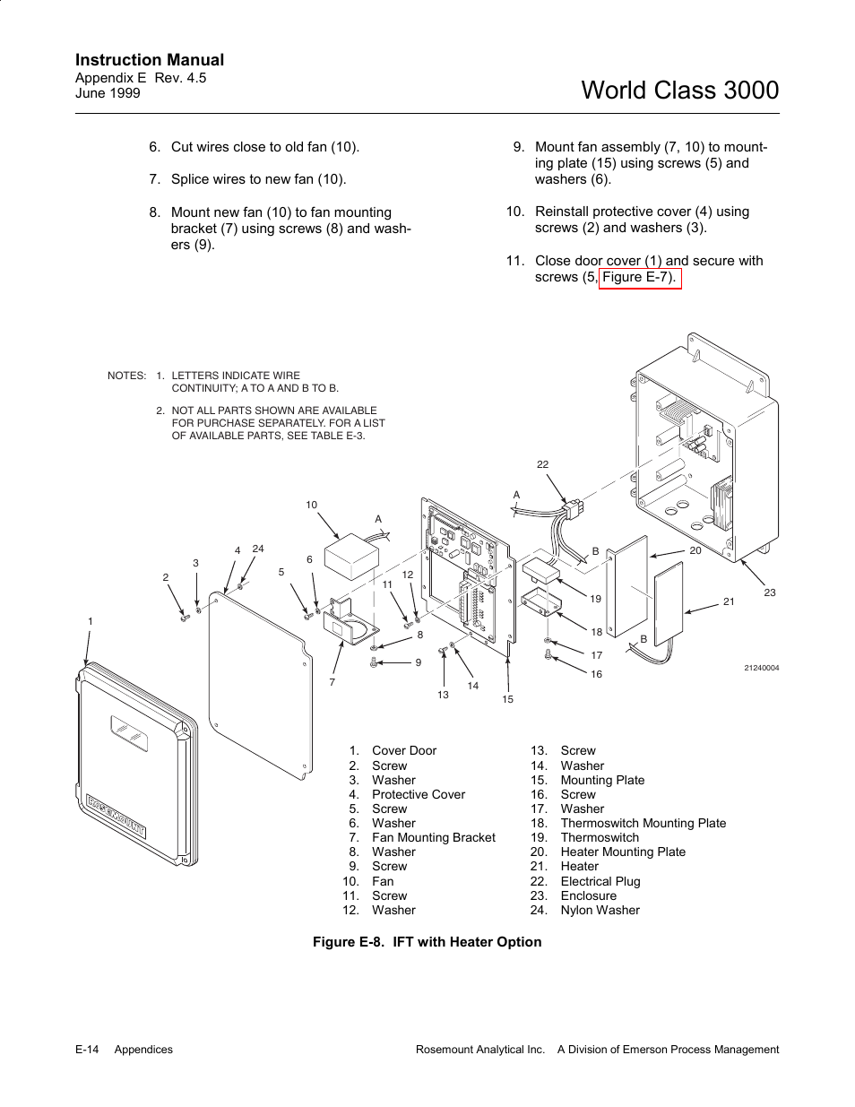 Figure e-8) a, Figure e-8), Figure e-8) b | Figure e-8) and, Figure e-8) of, World class 3000, Instruction manual | Emerson Process Management 3000 User Manual | Page 162 / 182