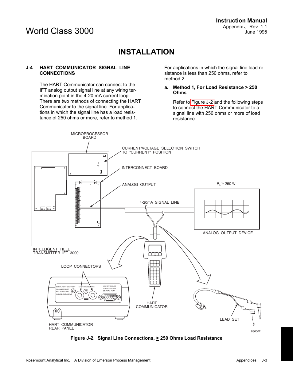 World class 3000, Installation, Instruction manual | Emerson Process Management 3000 User Manual | Page 167 / 182