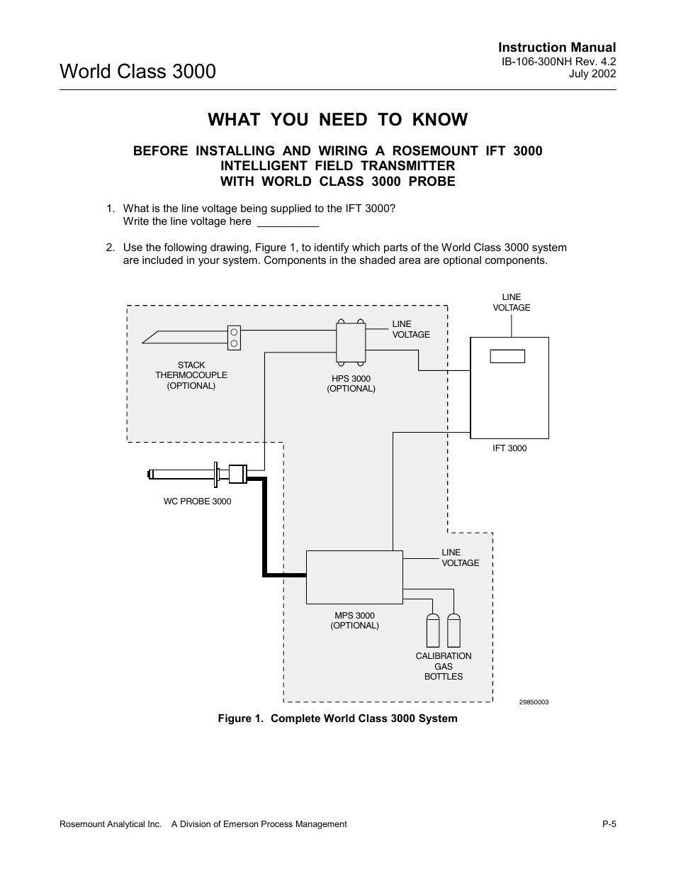 Figure 1, World class 3000, What you need to know | Instruction manual | Emerson Process Management 3000 User Manual | Page 19 / 182