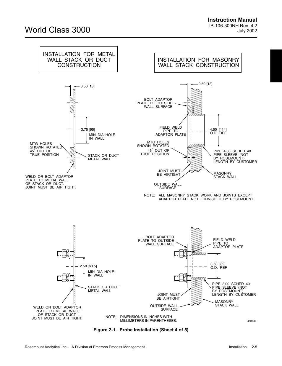 World class 3000, Instruction manual | Emerson Process Management 3000 User Manual | Page 37 / 182