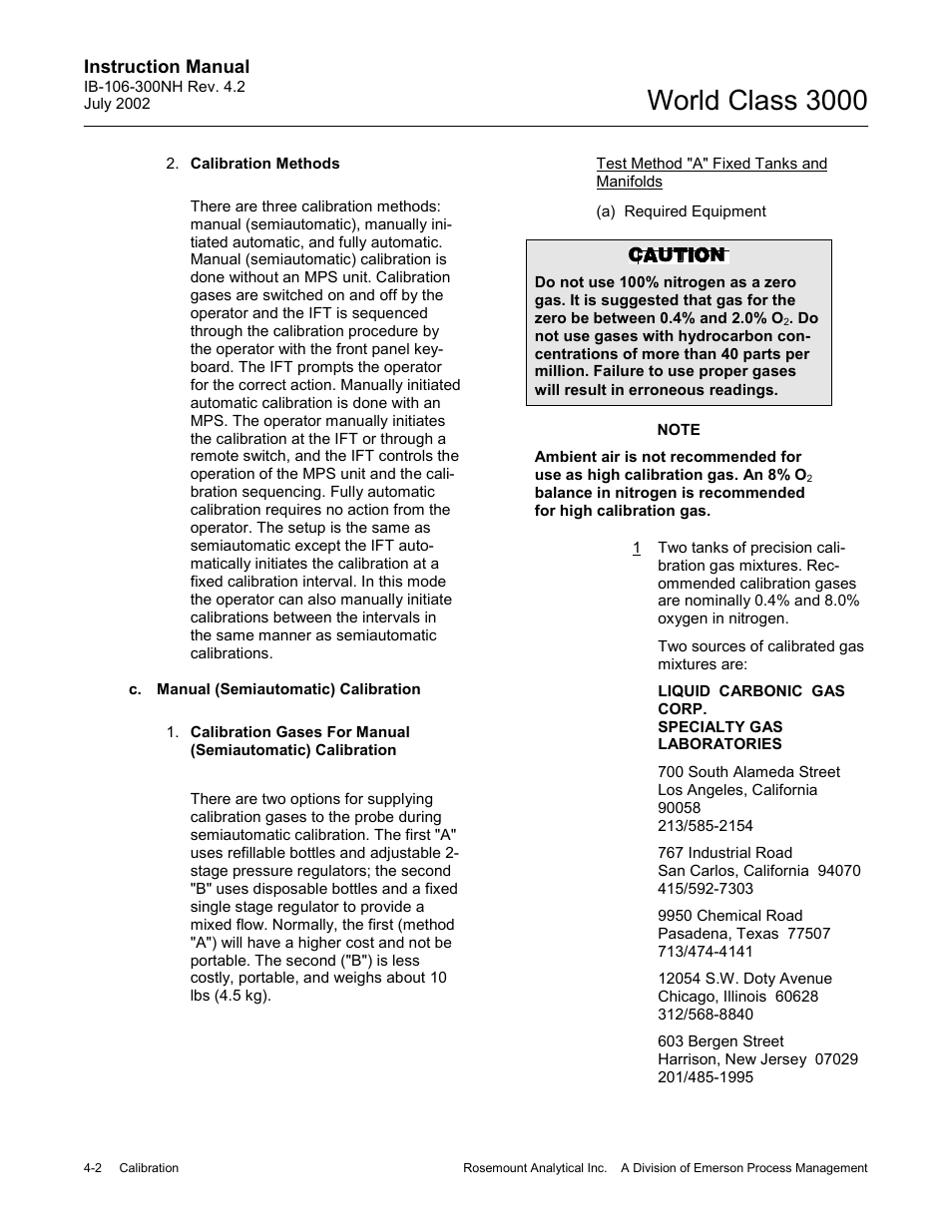 World class 3000 | Emerson Process Management 3000 User Manual | Page 62 / 182