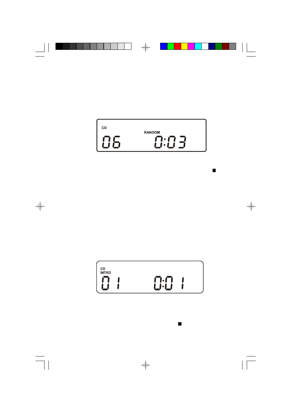 2 2 random playback (remote control only), Intro scan playback (remote control only) | Emerson Radio ES58 User Manual | Page 23 / 34