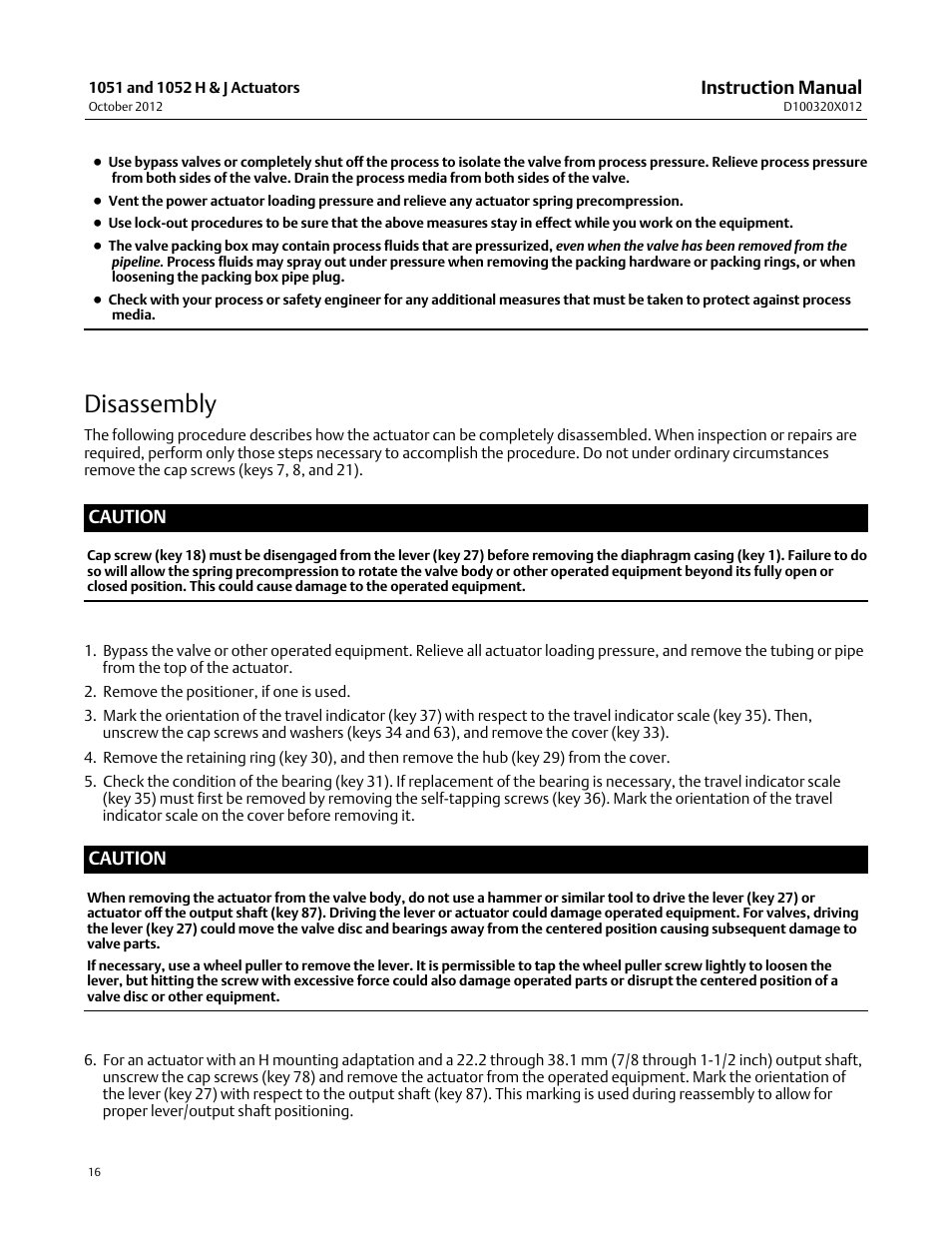 Disassembly | Emerson Process Management 1051 User Manual | Page 16 / 40