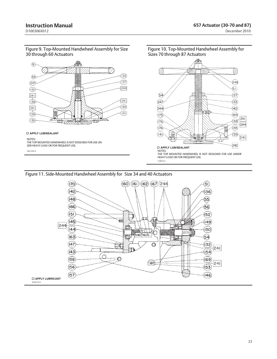 Instruction manual | Emerson Process Management FISHER 657 User Manual | Page 23 / 28