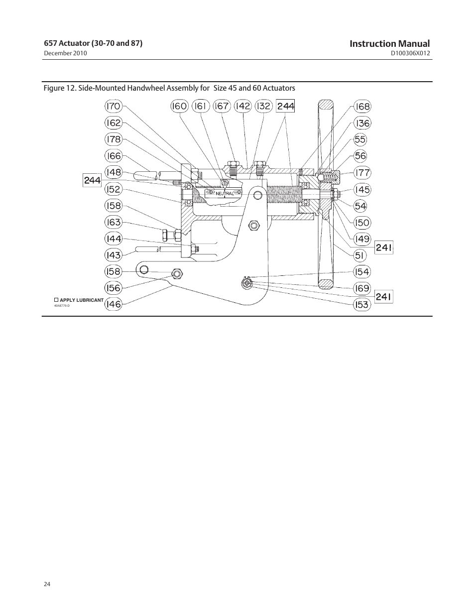 Instruction manual | Emerson Process Management FISHER 657 User Manual | Page 24 / 28