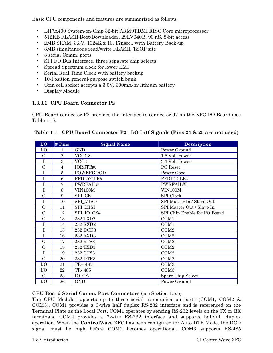 Emerson Process Management ControlWave XFC User Manual | Page 22 / 200