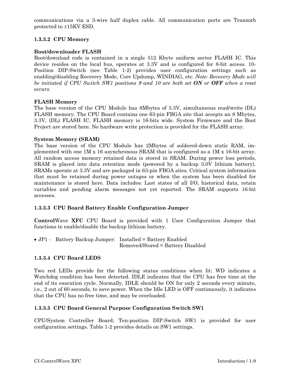 Emerson Process Management ControlWave XFC User Manual | Page 23 / 200