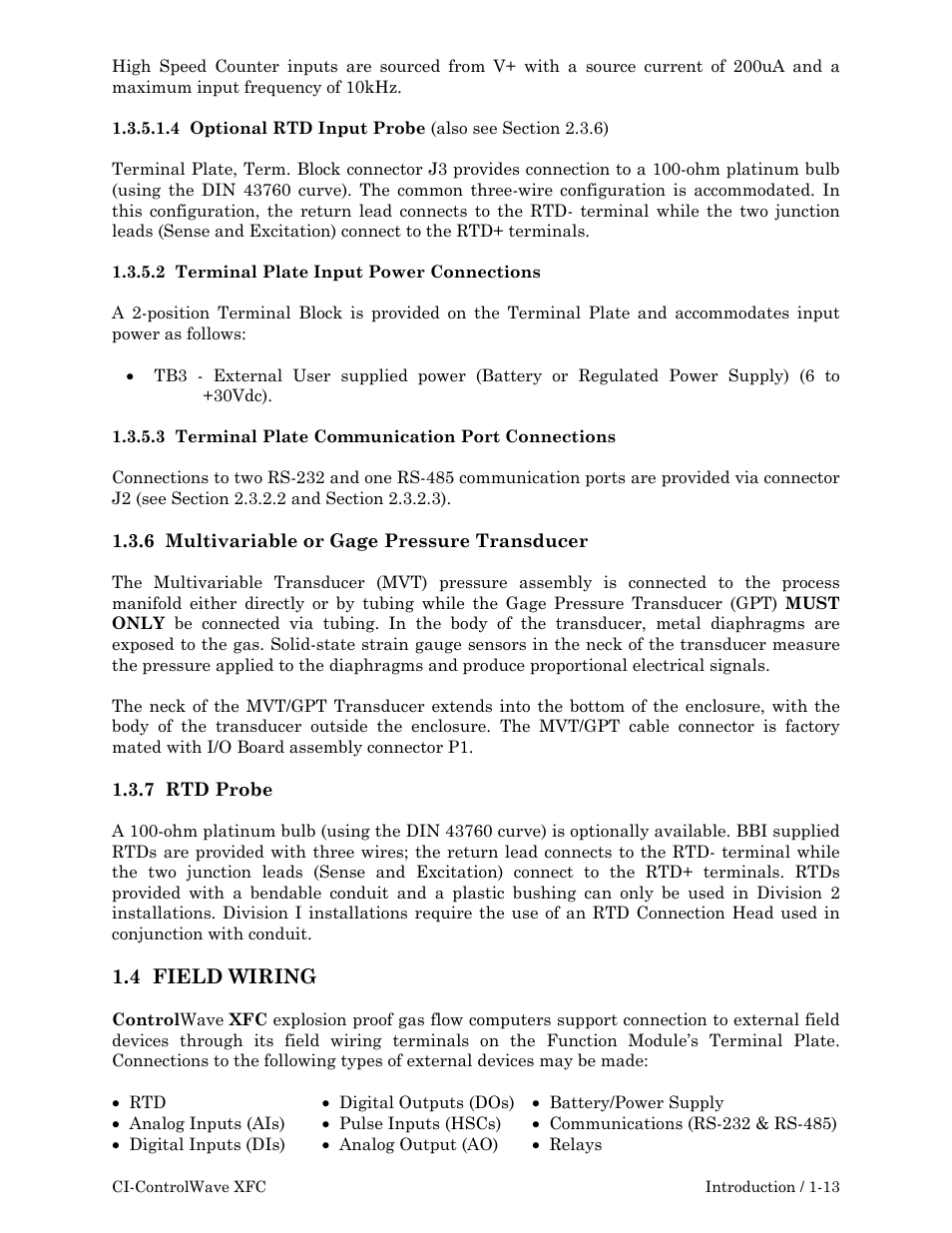 Emerson Process Management ControlWave XFC User Manual | Page 27 / 200