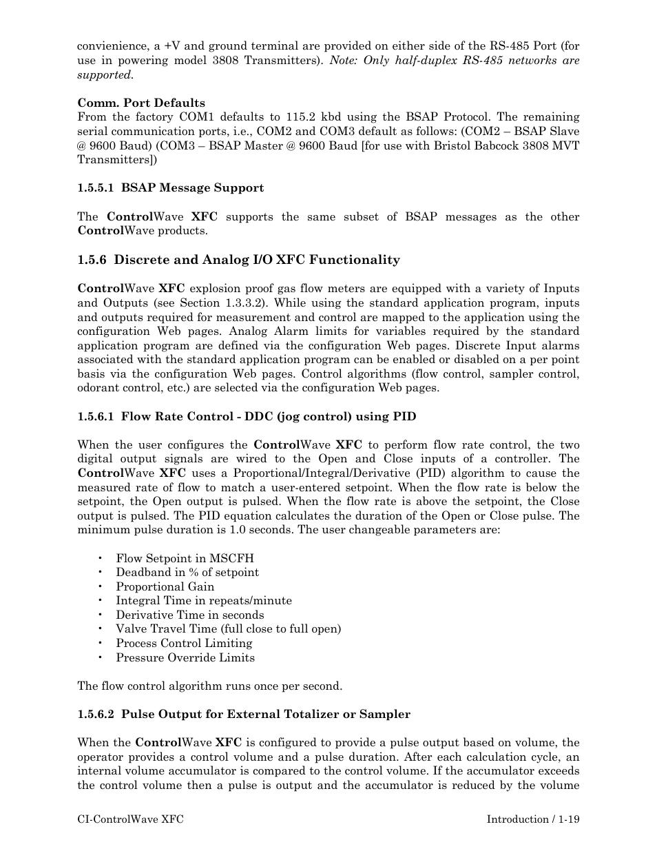 Emerson Process Management ControlWave XFC User Manual | Page 33 / 200