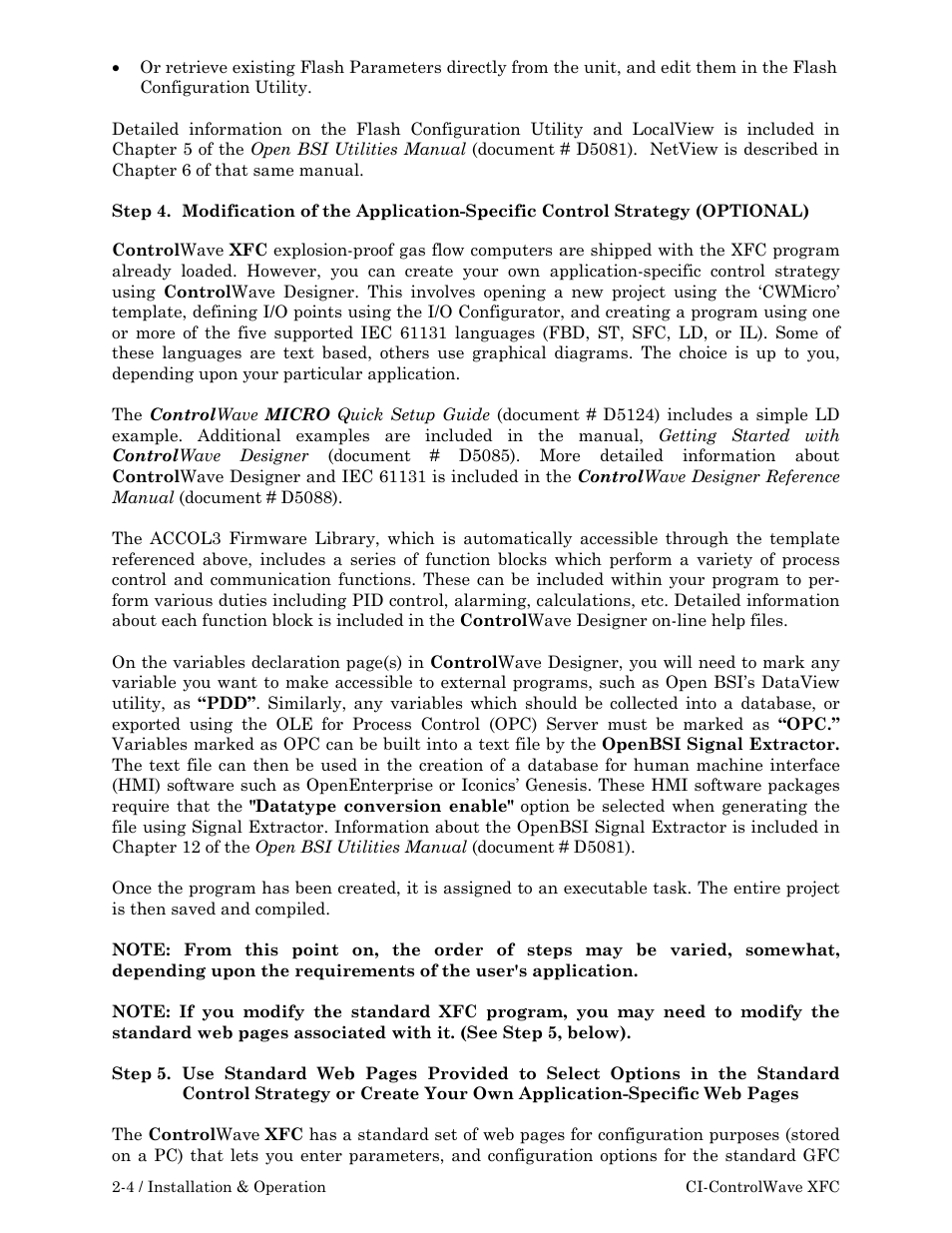 Emerson Process Management ControlWave XFC User Manual | Page 46 / 200
