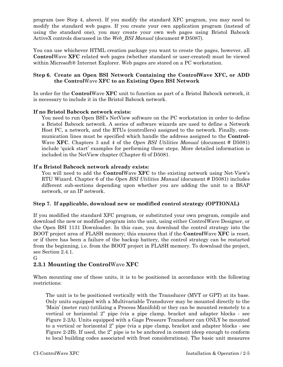 Emerson Process Management ControlWave XFC User Manual | Page 47 / 200