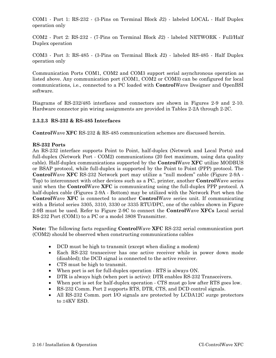 Emerson Process Management ControlWave XFC User Manual | Page 58 / 200