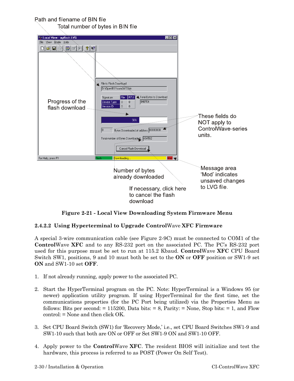 Emerson Process Management ControlWave XFC User Manual | Page 72 / 200