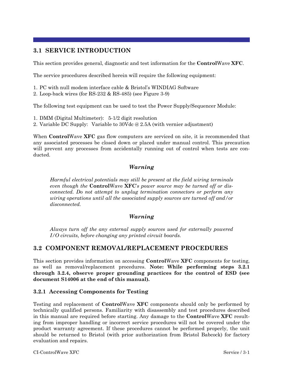 Xfcch3.pdf | Emerson Process Management ControlWave XFC User Manual | Page 77 / 200