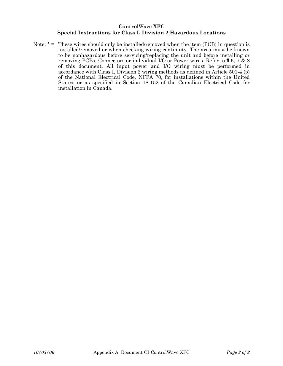 Emerson Process Management ControlWave XFC User Manual | Page 96 / 200