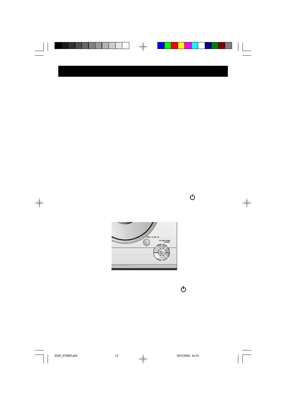 Operating instructions, Turning the system ‘on | Emerson Radio ES30 User Manual | Page 14 / 44
