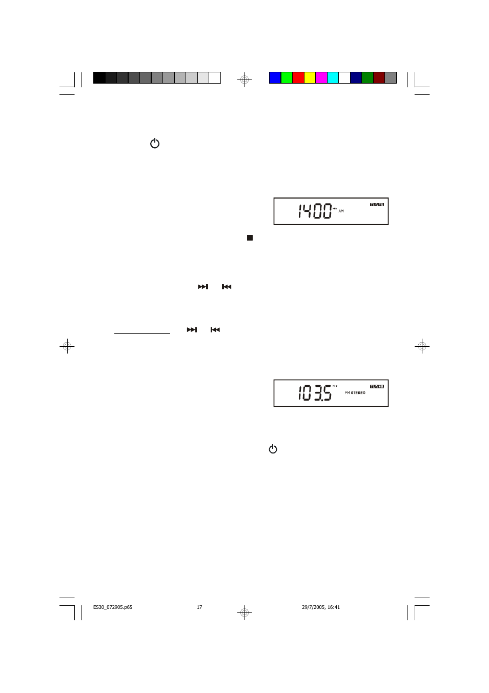 Listening to the radio | Emerson Radio ES30 User Manual | Page 18 / 44