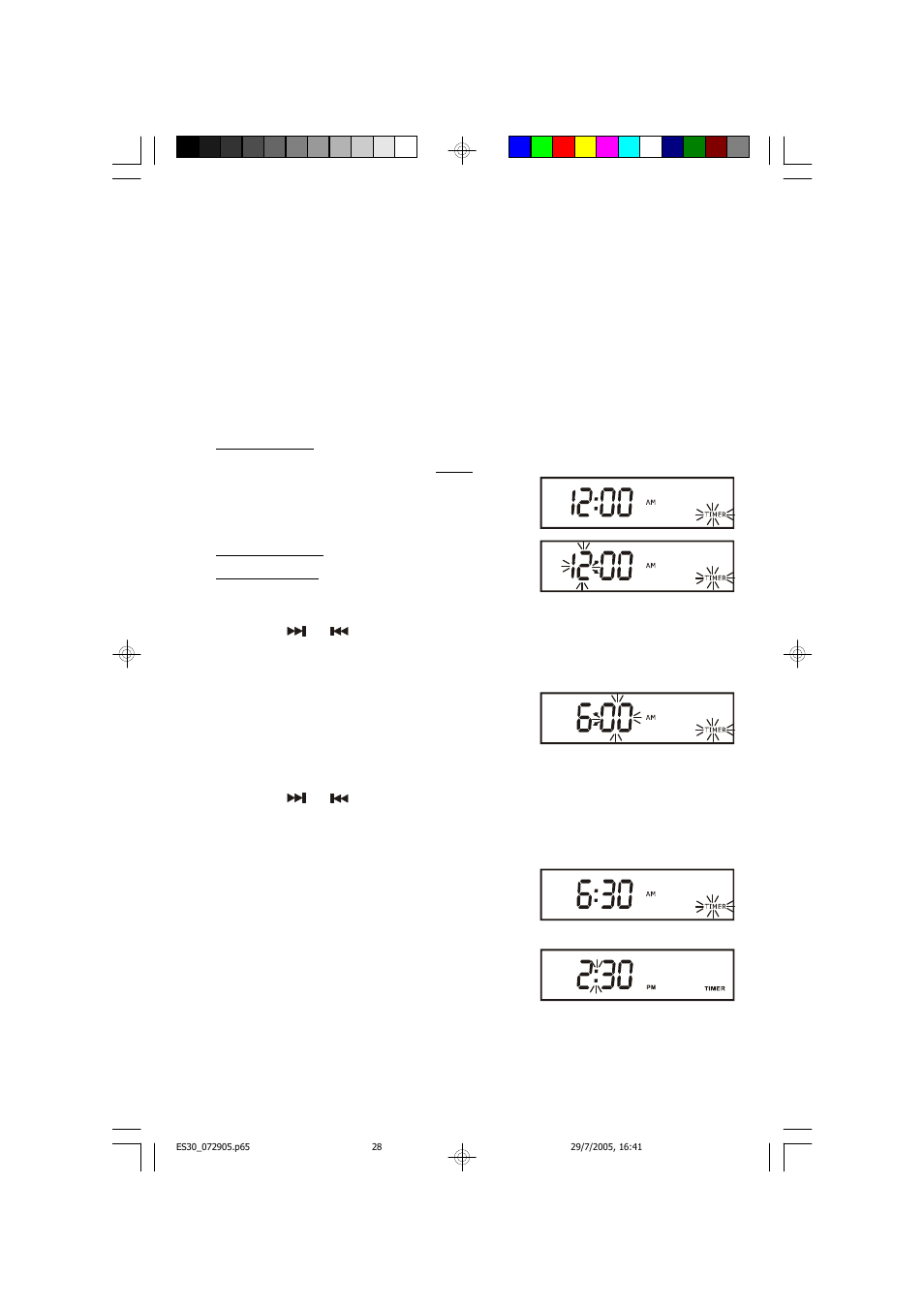 Timer function | Emerson Radio ES30 User Manual | Page 29 / 44