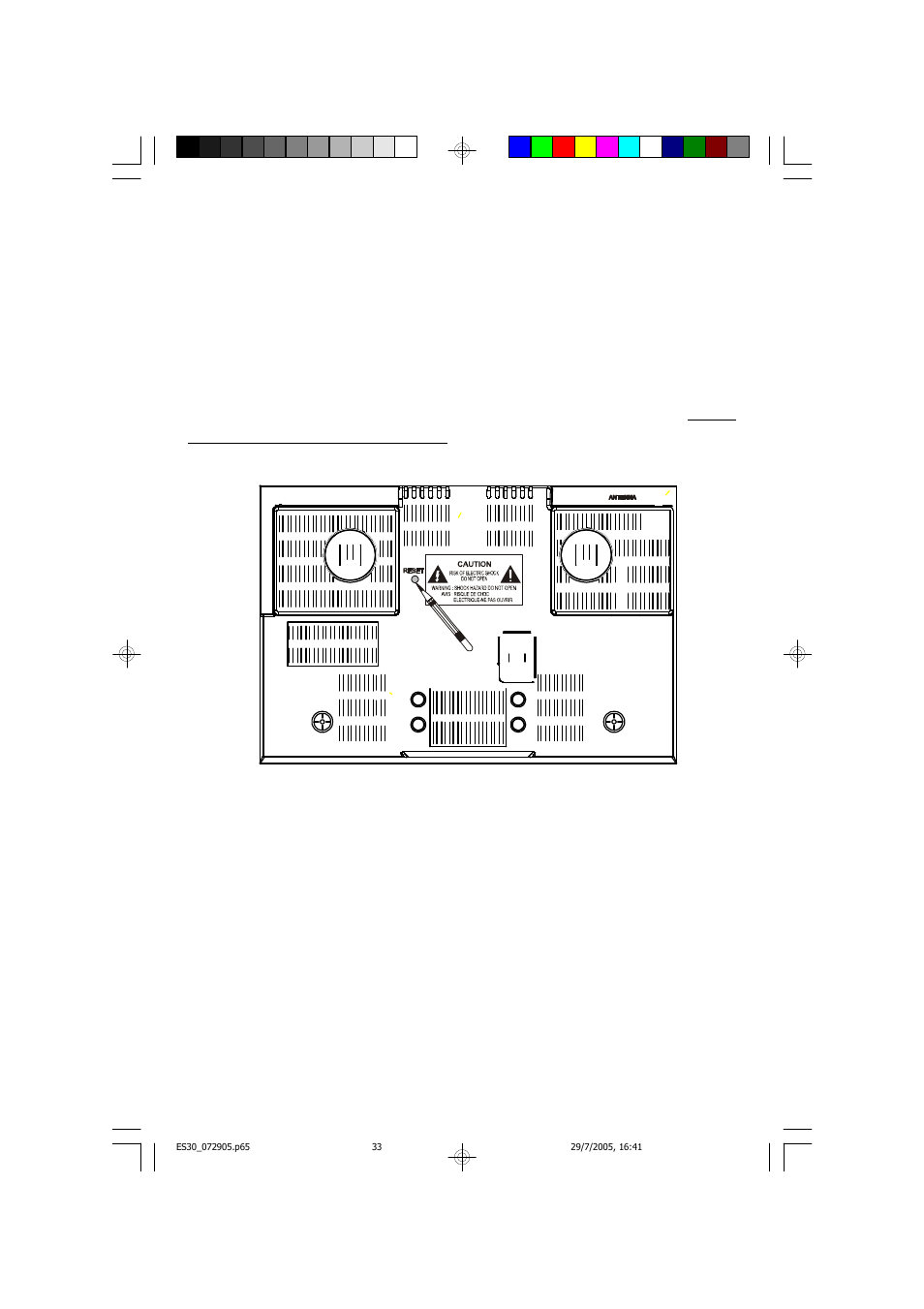 Resetting the system computer | Emerson Radio ES30 User Manual | Page 34 / 44