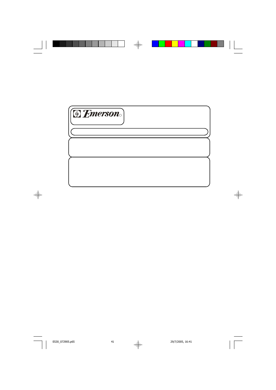 Emerson Radio ES30 User Manual | Page 42 / 44